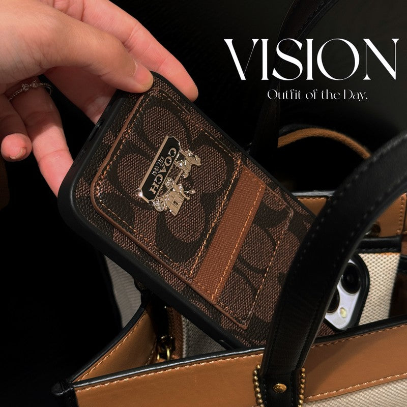 Kožené pouzdro na iPhone Coa Card Bag