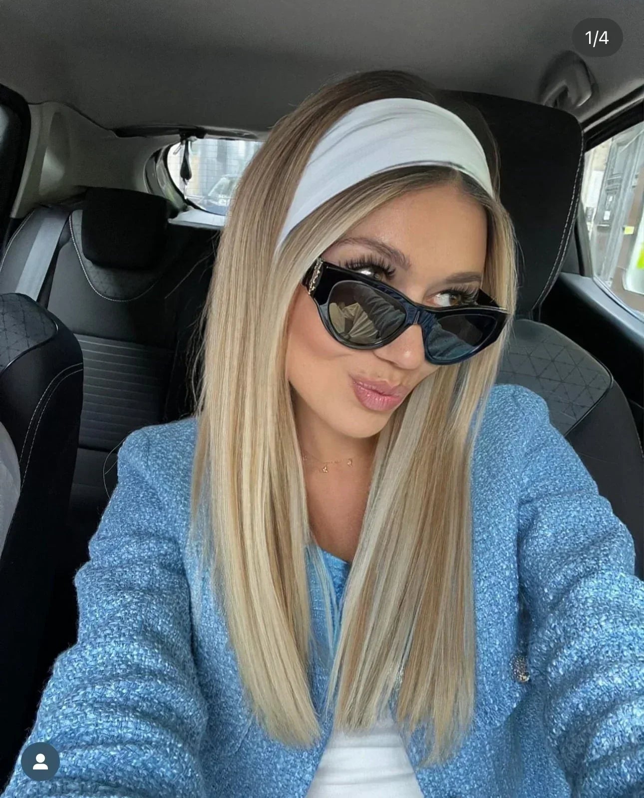 Óculos de sol luxuosos com armação grande Y-019