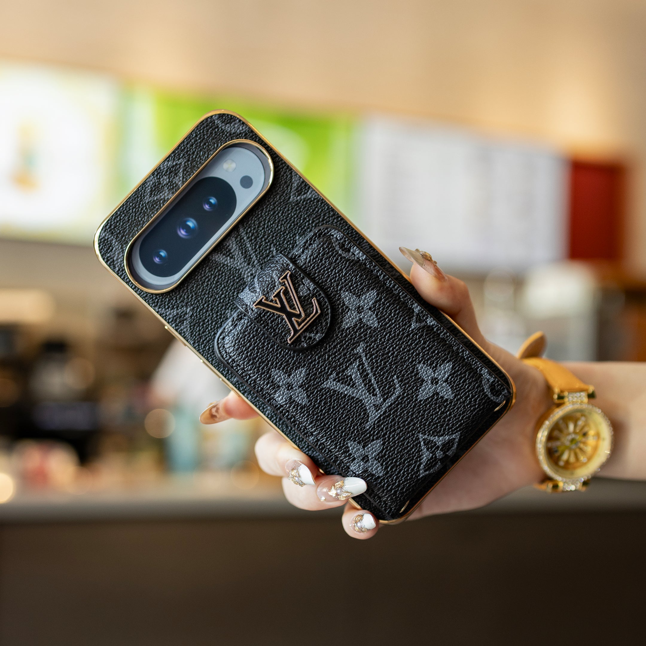 Luxury lanyard Google Pixel phone case