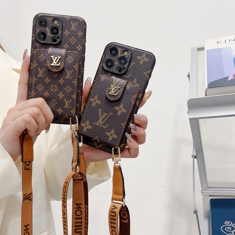 Lou Card Bag Crossbody Color Chain Pouzdro na iPhone