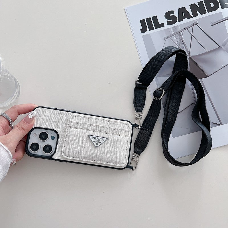 Pra kártyatartó Crossbody iPhone tok