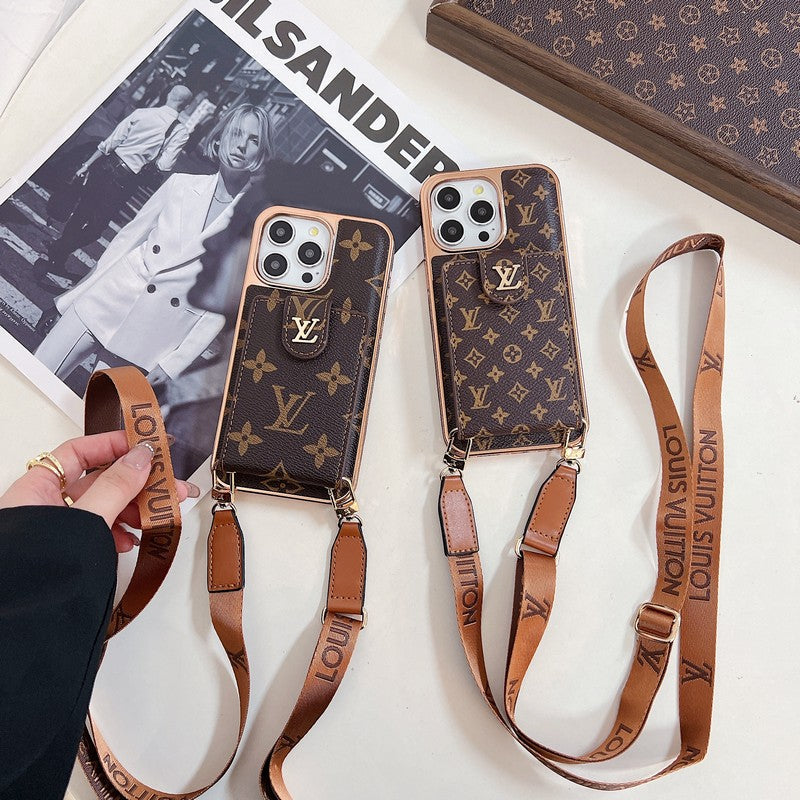 Lou Gold Cover Crossbody pouzdro na iPhone