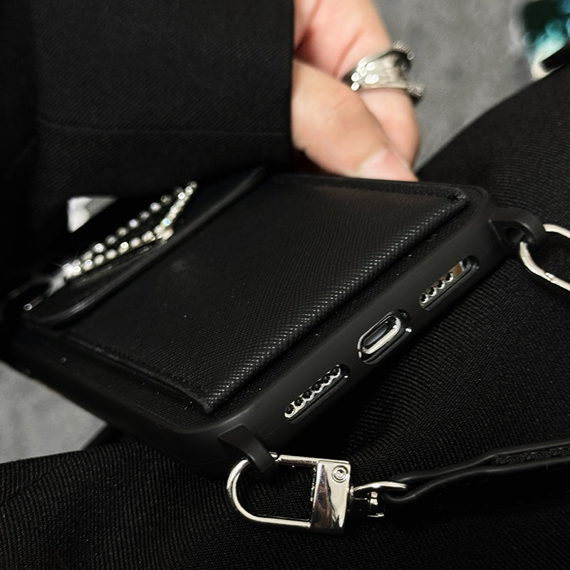 Pra Crossbody läderfodral för iPhone