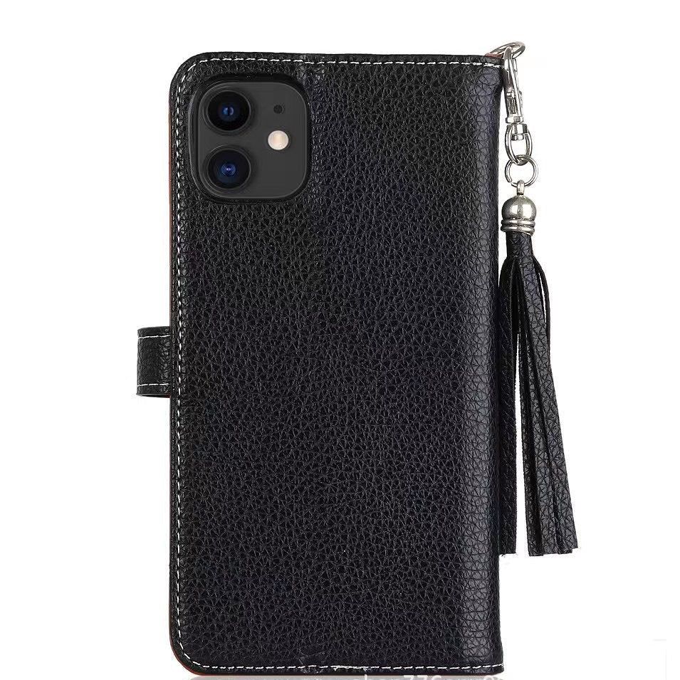 《🧡 Orange Lychee - Leather Phone Case | Wallet Design》