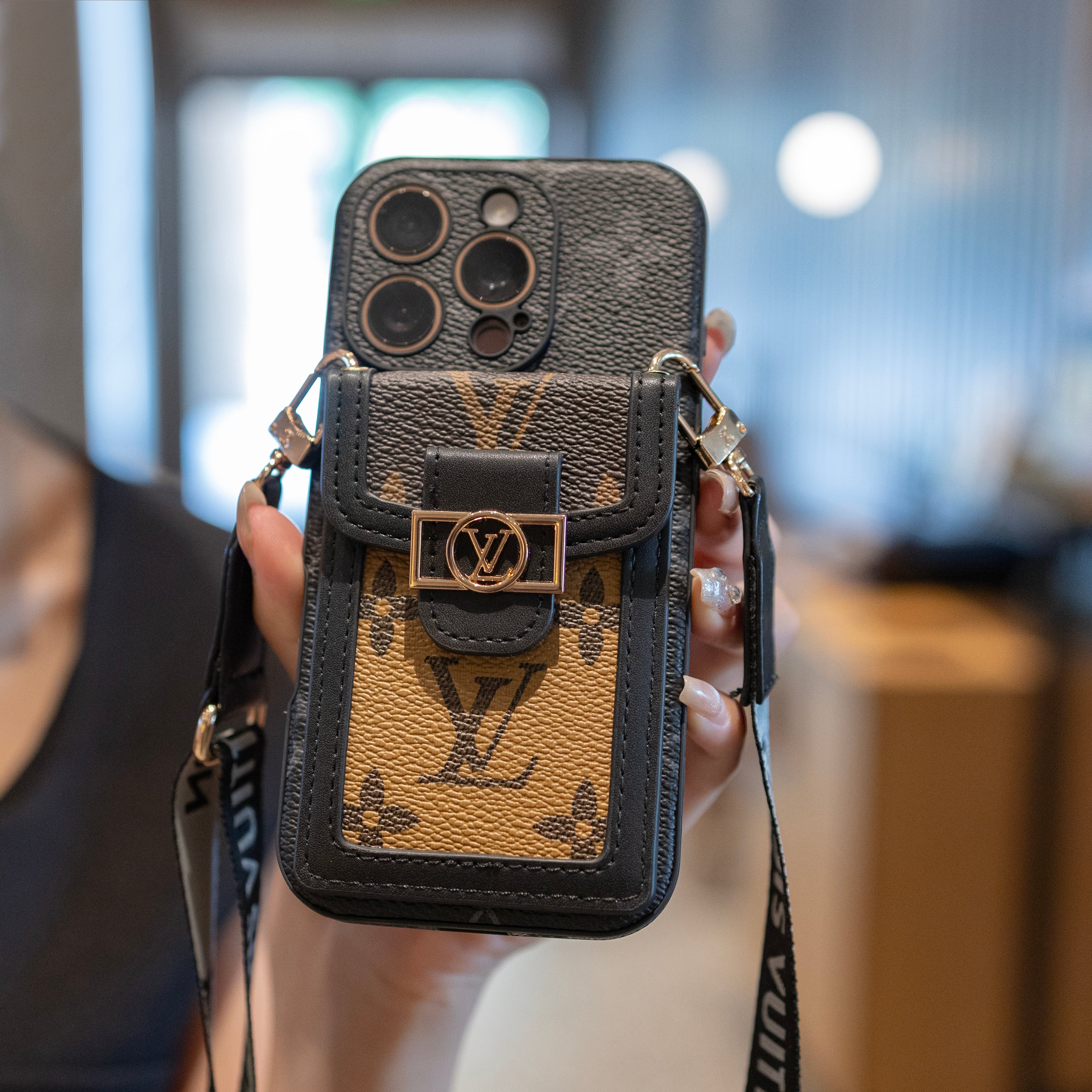 Crossbody pouzdro na iPhone Card Holder