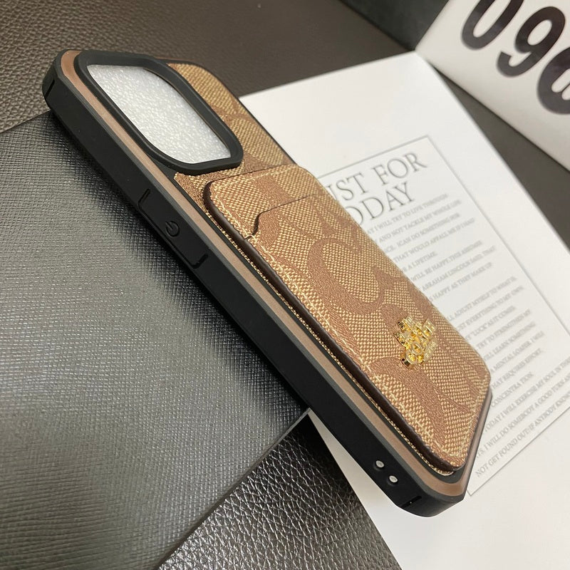 Θήκη Coach iPhone με θήκη για καφέ -KB241416