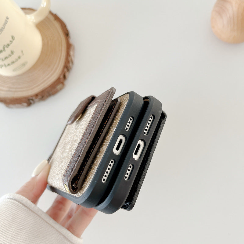 Pouzdro na iPhone Coach s peněženkou a crossbody popruhem černé -XK240402