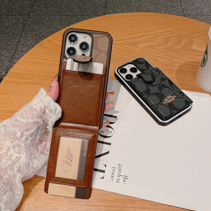 Θήκη Coach iPhone με πορτοφόλι -LBK241416