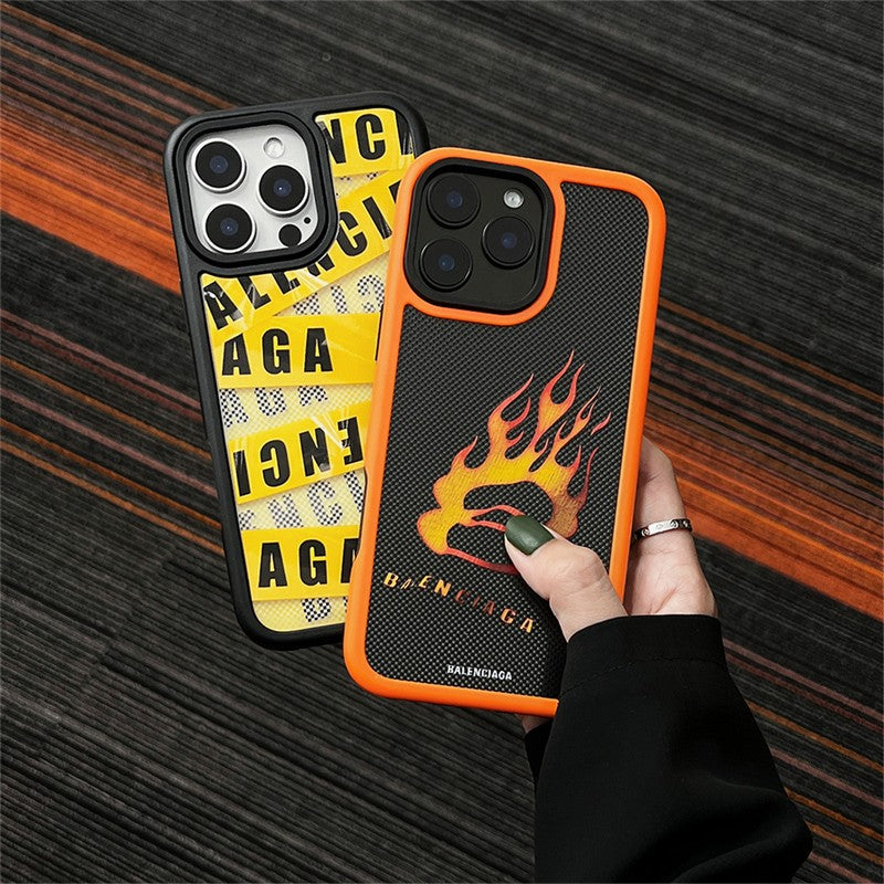 قاب آیفون BB زرد و قرمز