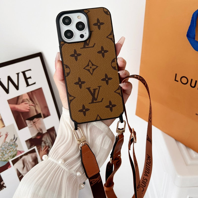Lou Brown Crossbody pouzdro na iPhone