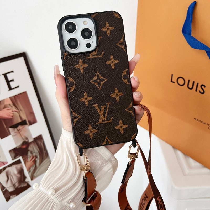 Lou Brown Crossbody pouzdro na iPhone