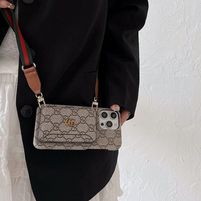 GG Card Bag Crossbody Classic pouzdro na iPhone