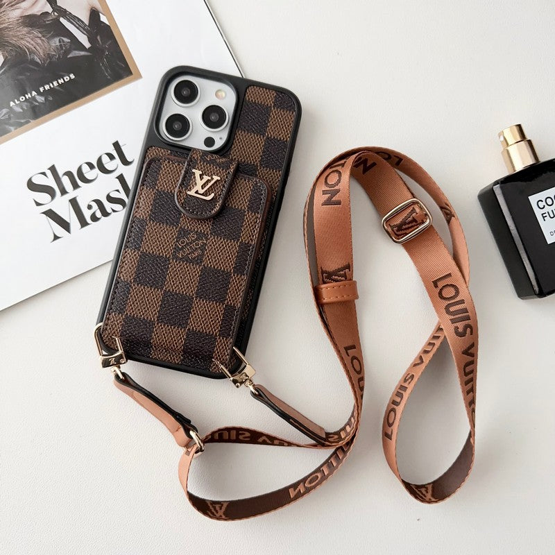 Étui pour iPhone Sac à cartes à bandoulière Lou Classic