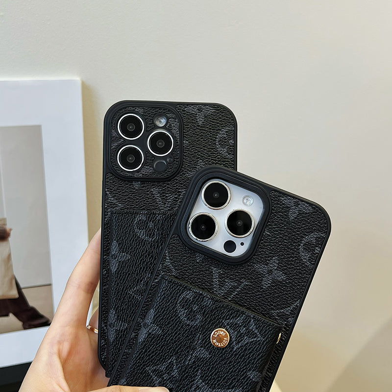 Chaîne de sac à cartes Lou noir Coque et skin iPhone