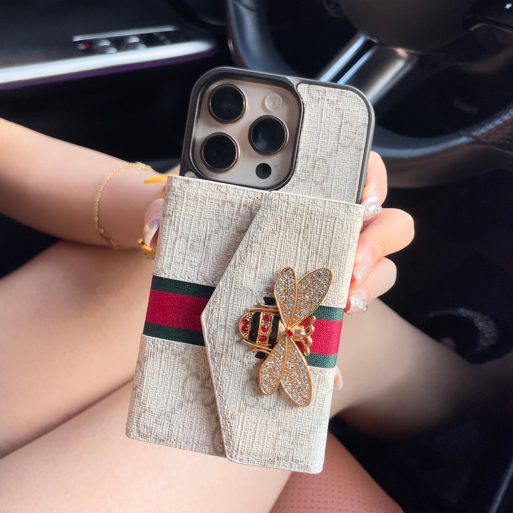 GG Advanced Crossbody iPhone Case with Card Holder & Shoulder Strap