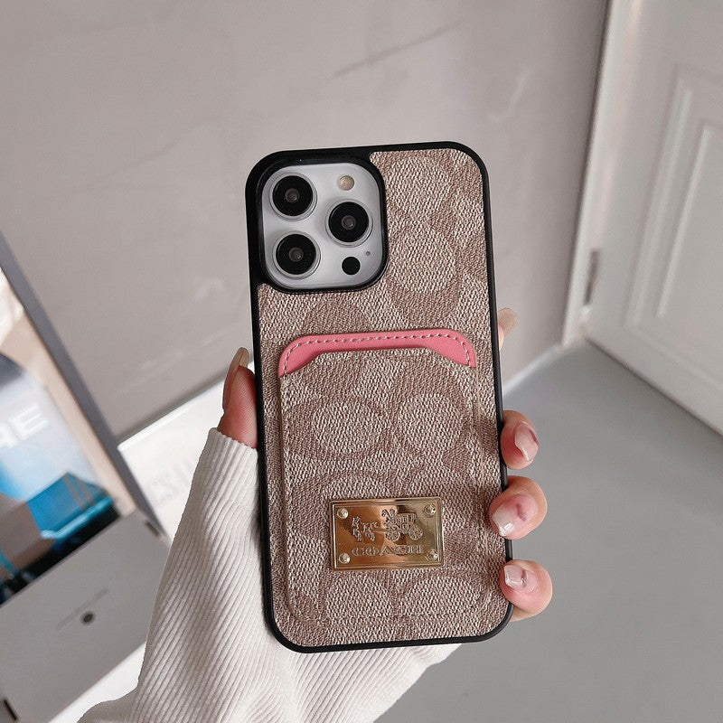 Kožené pouzdro na iPhone Coa Card Bag