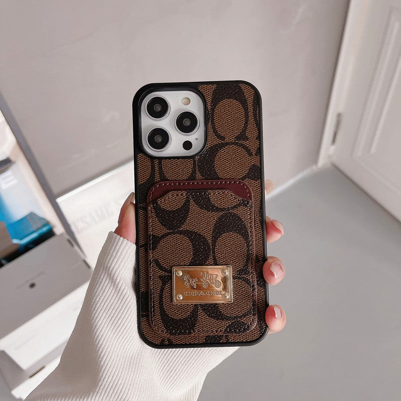 Kožené pouzdro na iPhone Coa Card Bag