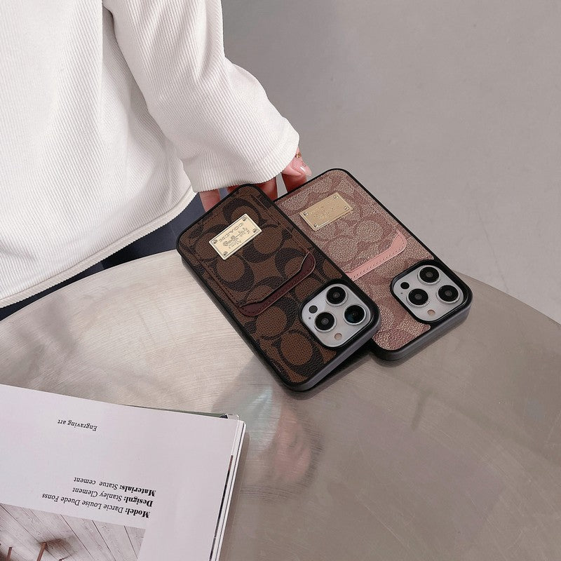 Kožené pouzdro na iPhone Coa Card Bag