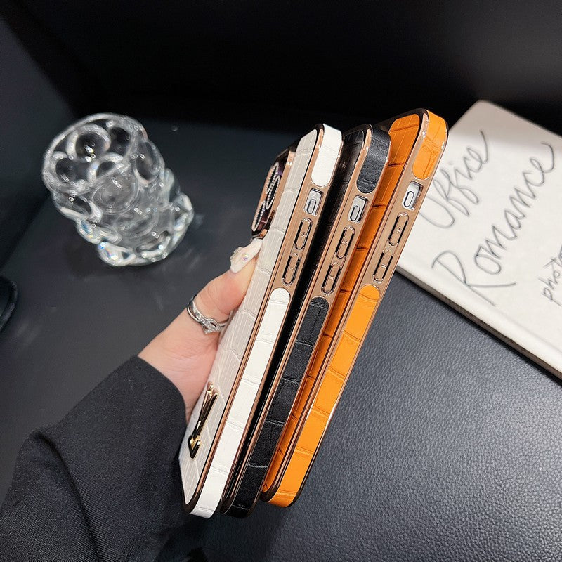 Pouzdro na iPhone s barevným vzorem Lou krokodýla