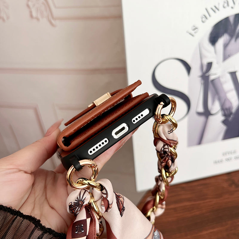 H Card Bag Scarves Läder iPhonefodral