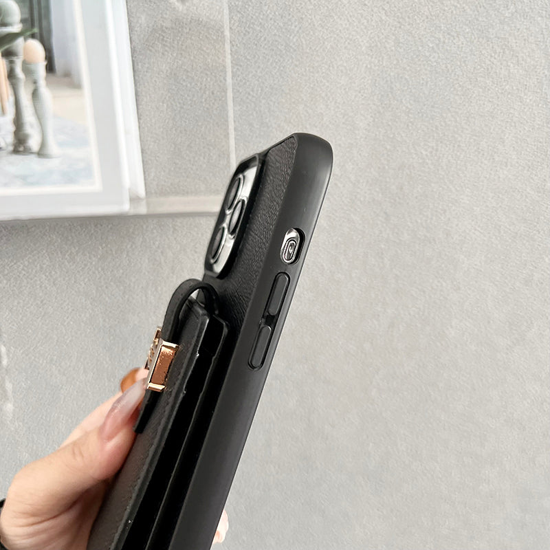 H Card Bag Sjaals Leren iPhone-hoesje