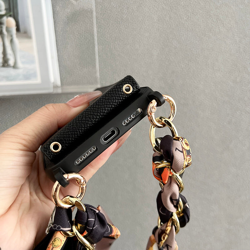 H Card Bag Sjaals Leren iPhone-hoesje