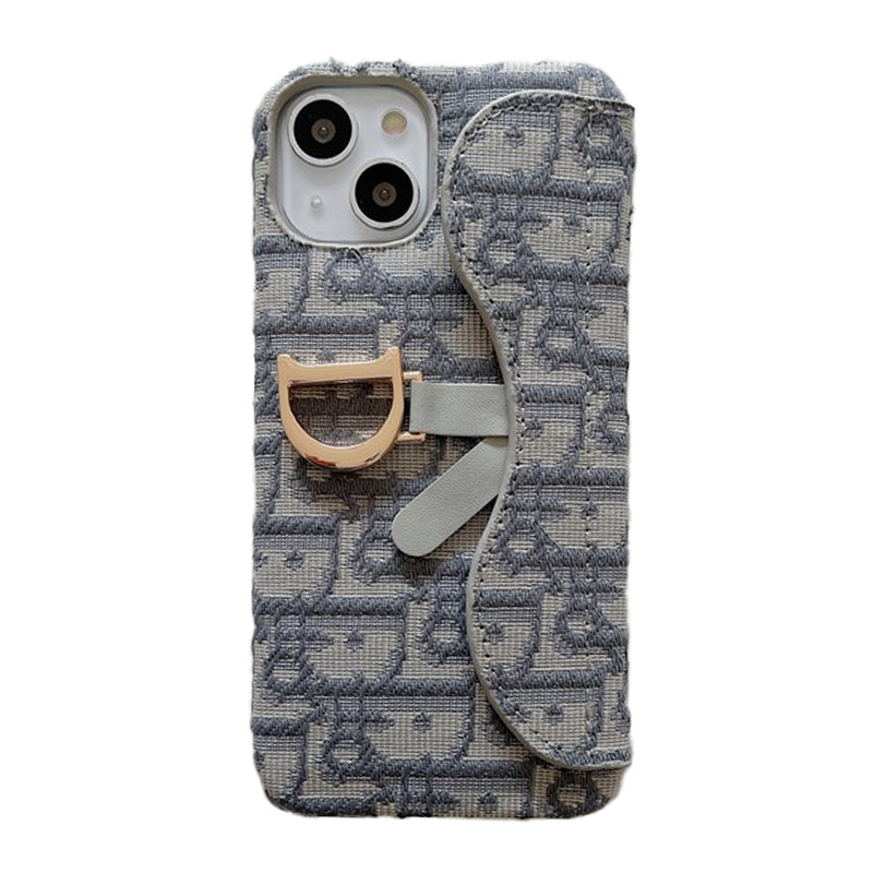 Черно-серый тканевый чехол CD для iPhone с компакт-диском