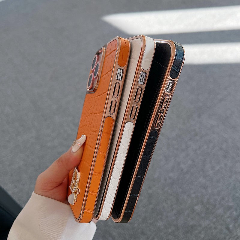 Pouzdro na iPhone CD Diamond Logo Rose Gold