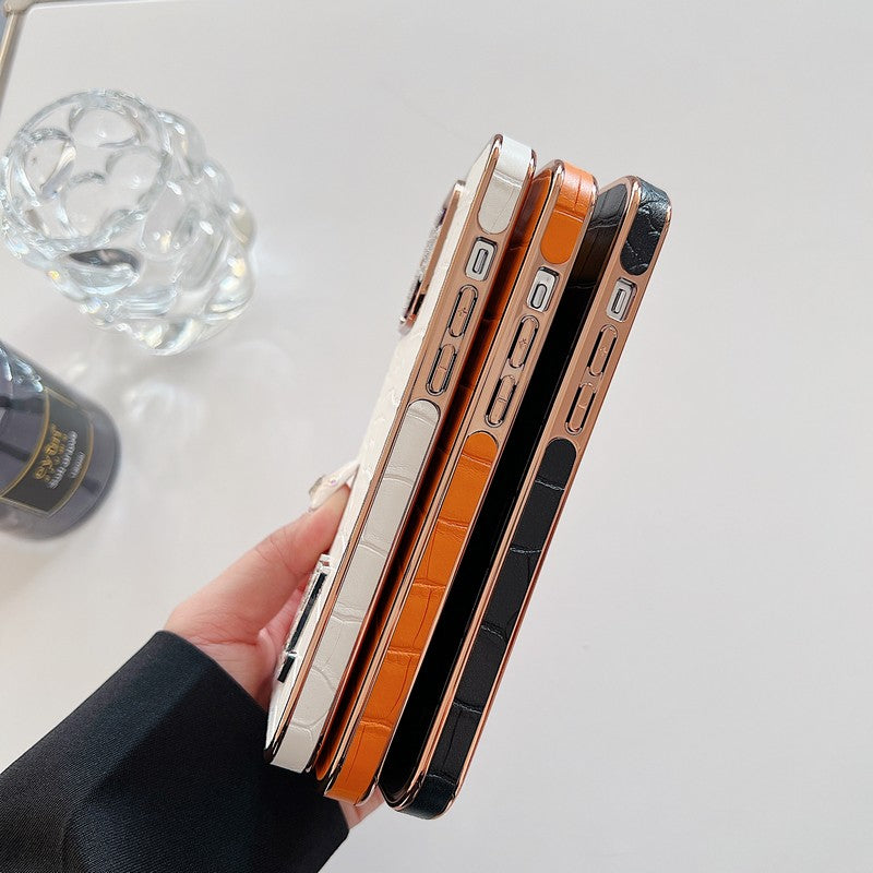 Pouzdro na iPhone Lou Diamond Logo Rose Gold