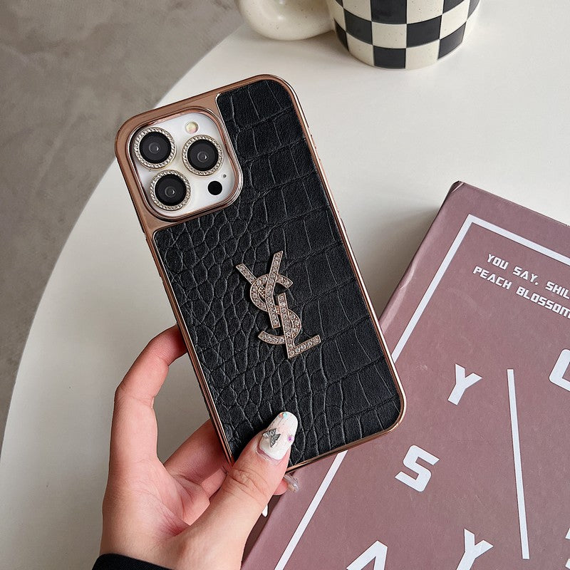 Husa iPhone din piele Saint Color Rose Gold