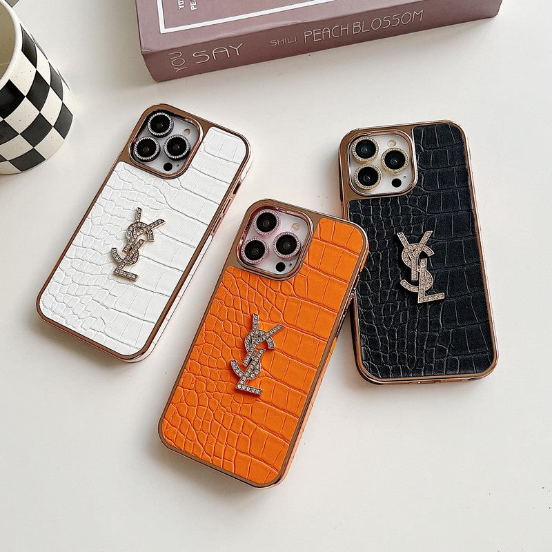Husa iPhone din piele Saint Color Rose Gold