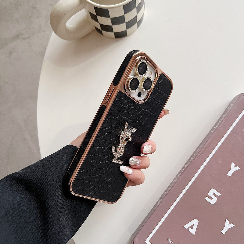 Husa iPhone din piele Saint Color Rose Gold