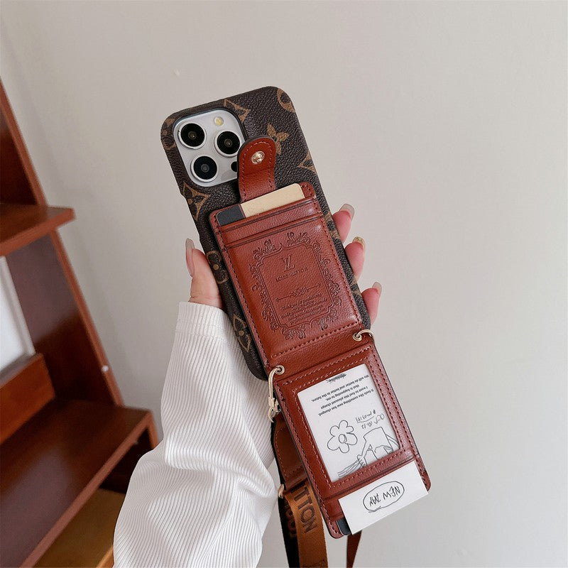 Lou Card Bag Crossbody Chain Pouzdro na iPhone