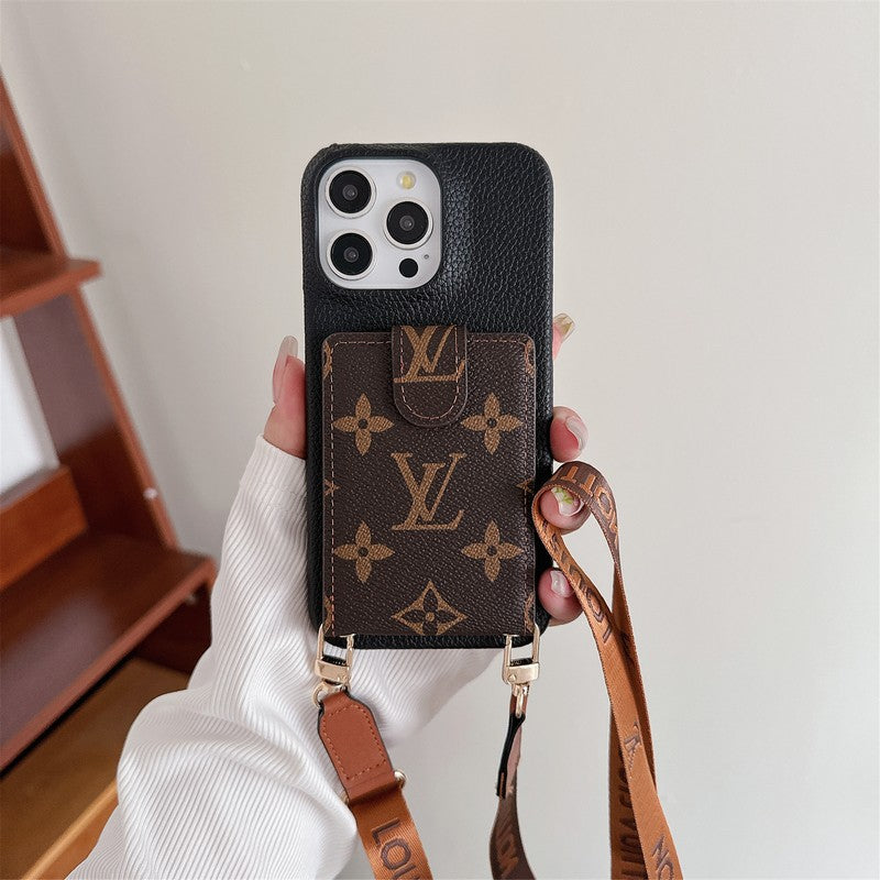 Lou Card Bag Crossbody Chain Pouzdro na iPhone