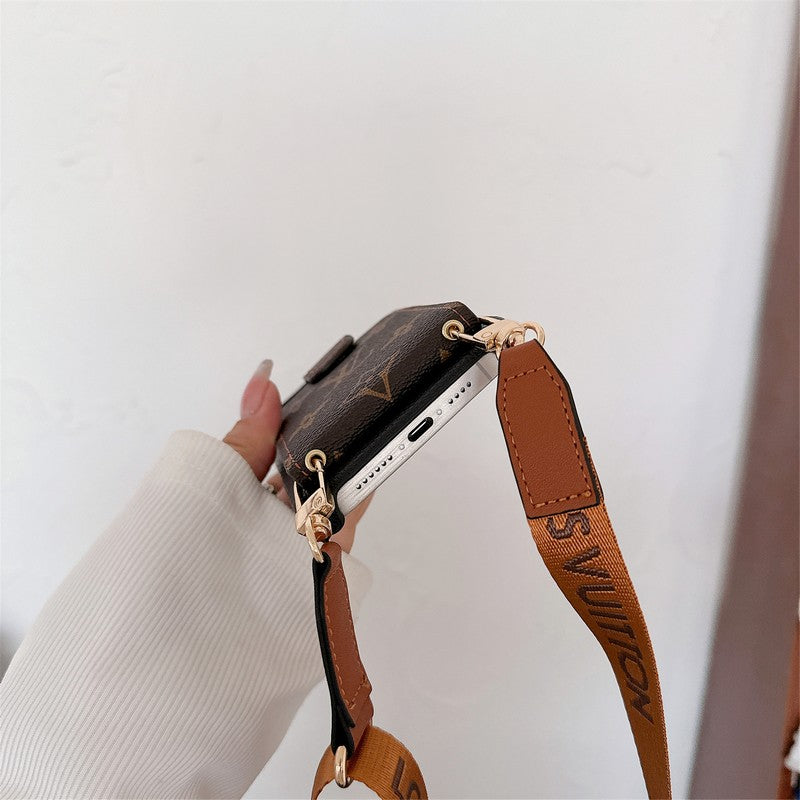 Lou Card Bag Crossbody Chain Pouzdro na iPhone