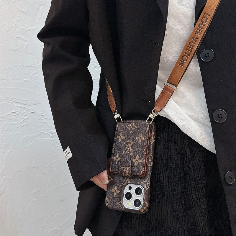 Lou Card Bag Crossbody Chain Pouzdro na iPhone