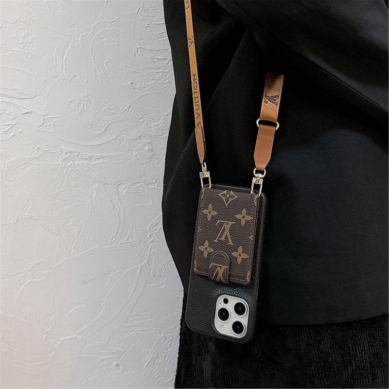 Lou Card Bag Crossbody Chain Pouzdro na iPhone