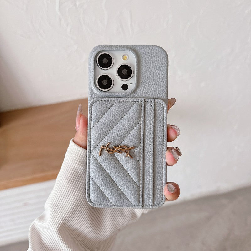 Skórzane etui na iPhone'a w kolorze torby Saint Card