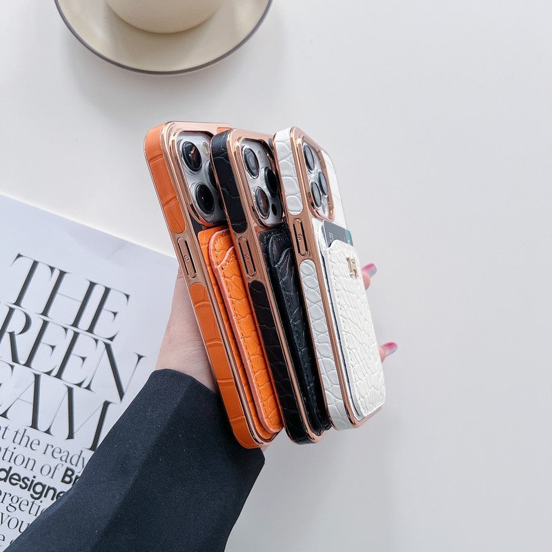 H Rose Gold Läderfodral till iPhone