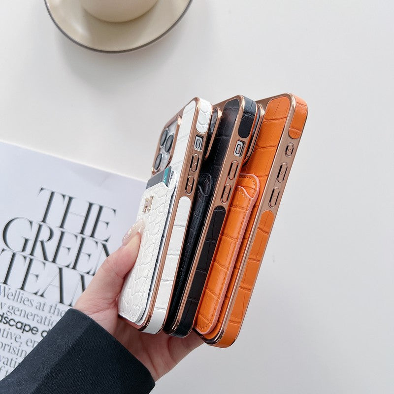 H Rose Gold Läderfodral till iPhone