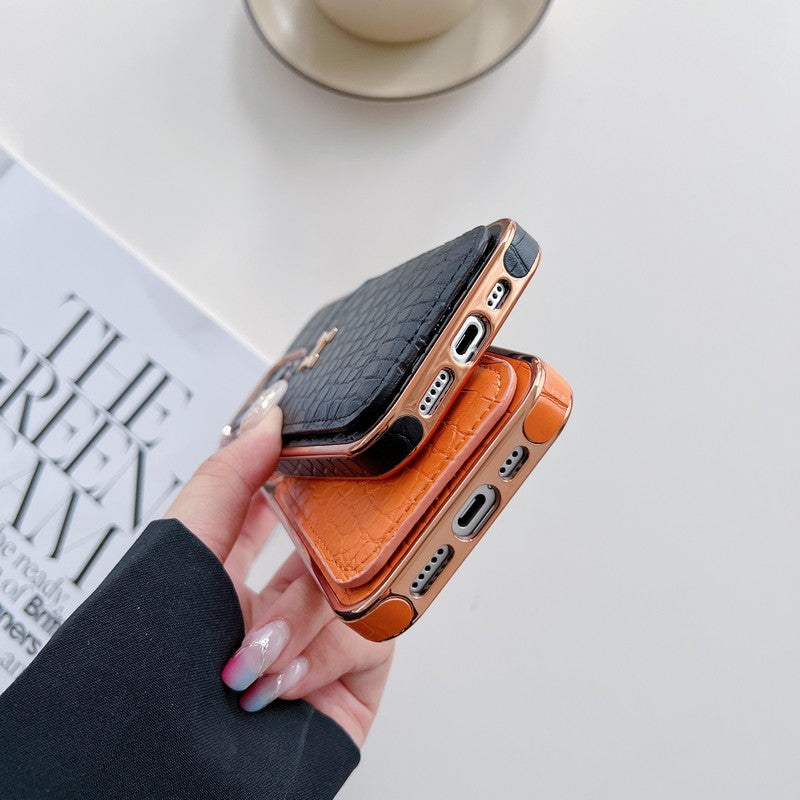 H Rose Gold Läderfodral till iPhone