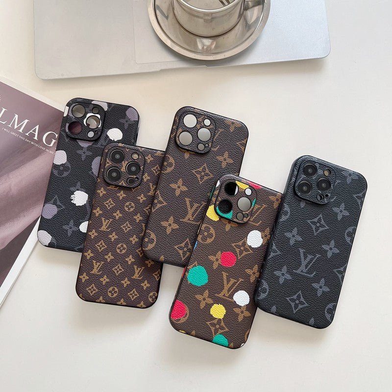 Klasické barevné kožené pouzdro na iPhone Lou