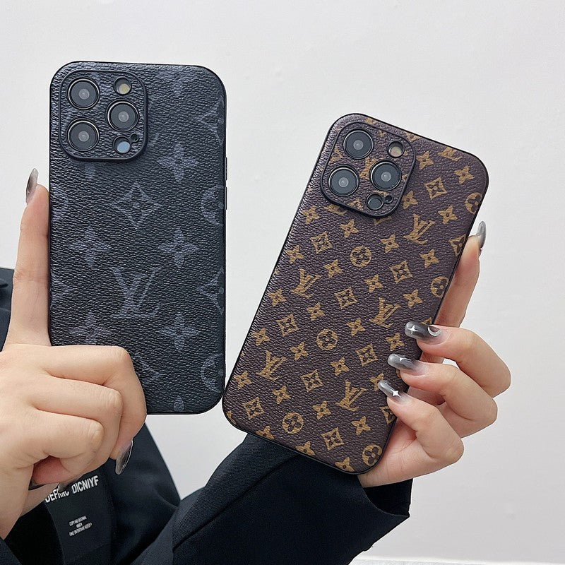 ルー クラシックカラー レザー iPhone ケース