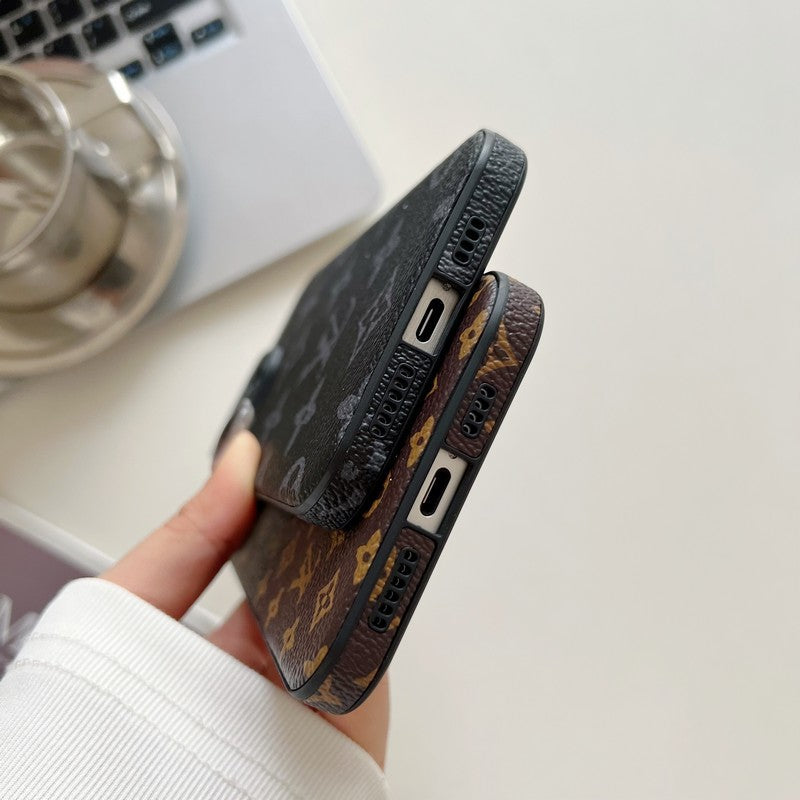 Klasické barevné kožené pouzdro na iPhone Lou