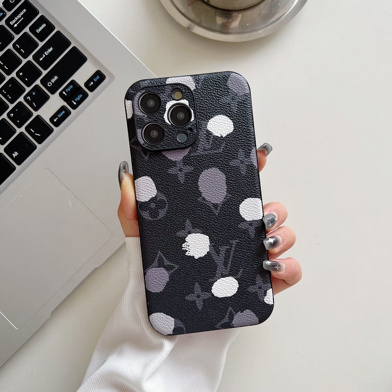 Klasické barevné kožené pouzdro na iPhone Lou