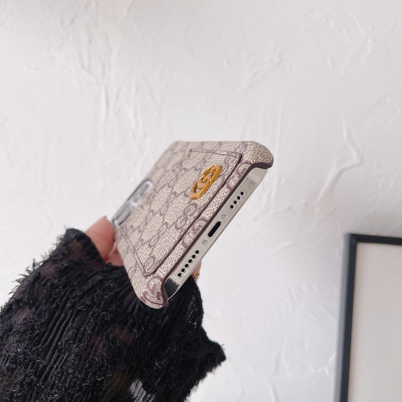 GG カードバッグ クラシック iPhone ケース