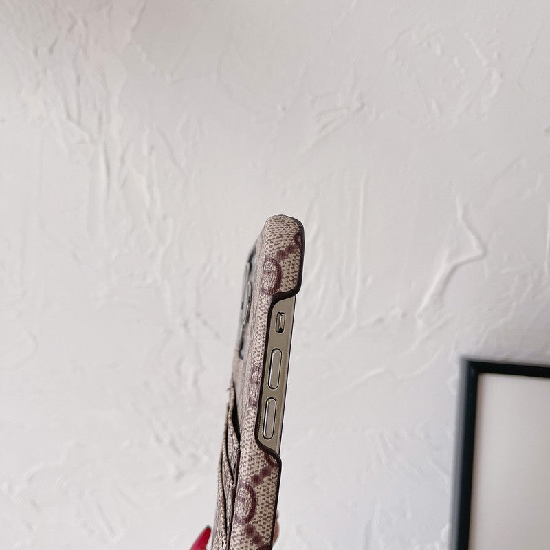 GG カードバッグ クラシック iPhone ケース