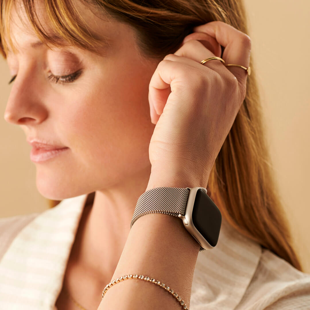 Milanese Loop Apple Watch-band - Starlight