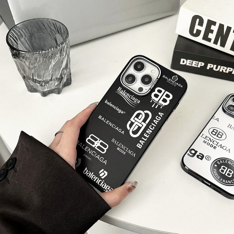 قاب آیفون BB مشکی و نقره ای