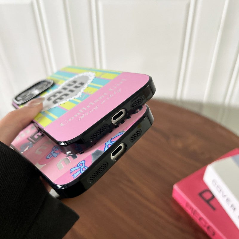 ミュウ ピンク&グリーン iPhone ケース